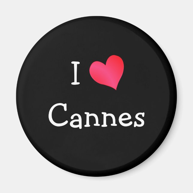 Imã Eu Amo Cannes (Frente)