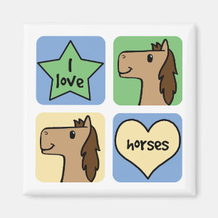 Imã Eu amo cavalos