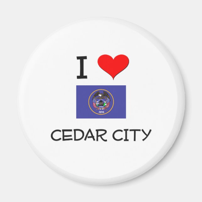 Imã Eu Amo Cedar City Utah (Frente)