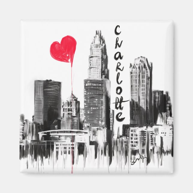 Imã Eu amo Charlotte (Frente)