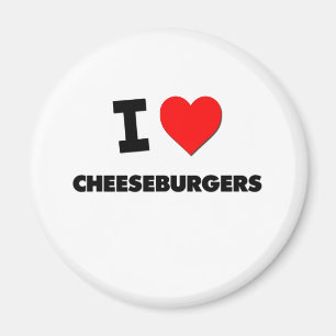 Imã Eu amo cheeseburgers