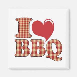 Imã Eu amo churrasco