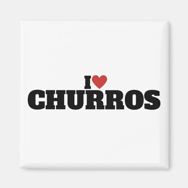 Imã Eu Amo Churros (Frente)