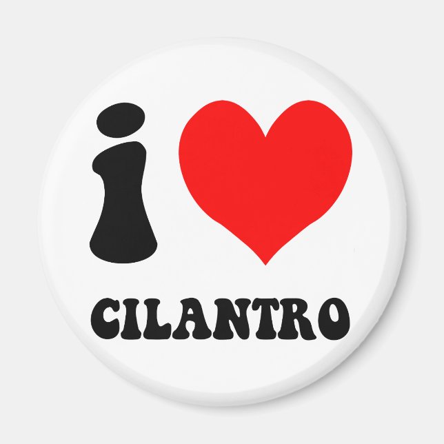 Imã eu amo cilantro (Frente)