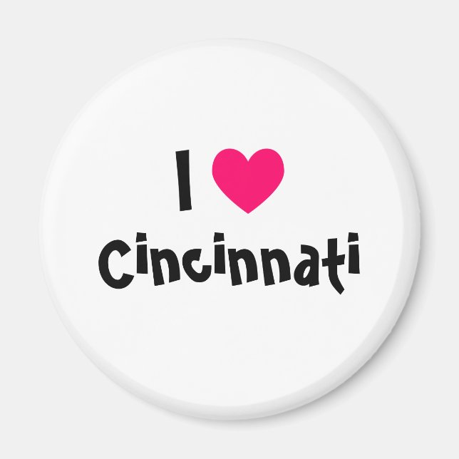 Imã Eu Amo Cincinnati (Frente)