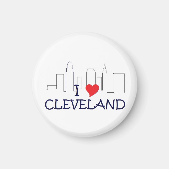 Imã Eu Amo Cleveland (Frente)
