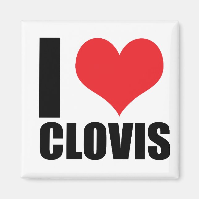 Imã Eu amo Clovis (Frente)