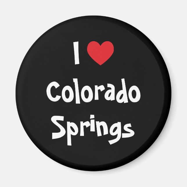 Imã Eu Amo Colorado Springs (Frente)