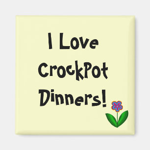Imã Eu amo comensais de CrockPot! - ímã