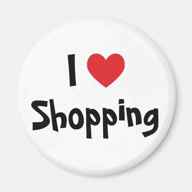 Imã Eu Amo Compras (Frente)