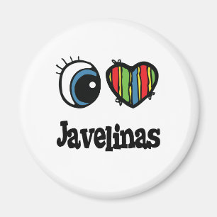 Imã Eu Amo (Coração) Javelinas