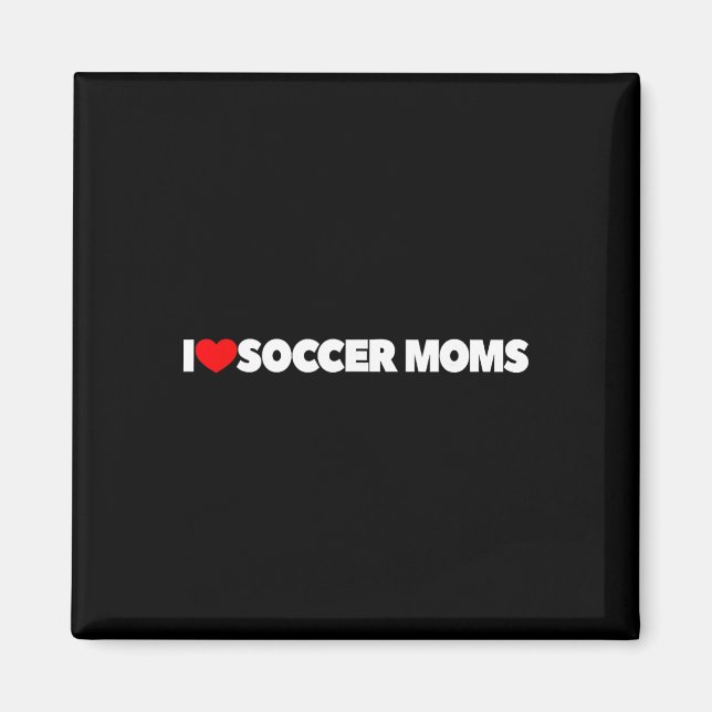 Imã Eu Amo (coração) Mães de Futebol  (Frente)