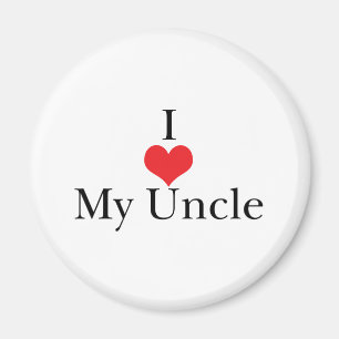 Imã Eu amo (coração) meu tio