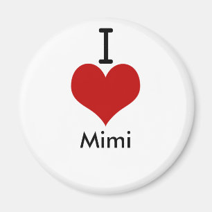 Imã Eu amo (coração) Mimi