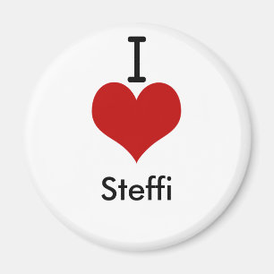 Imã Eu amo (coração) Steffi