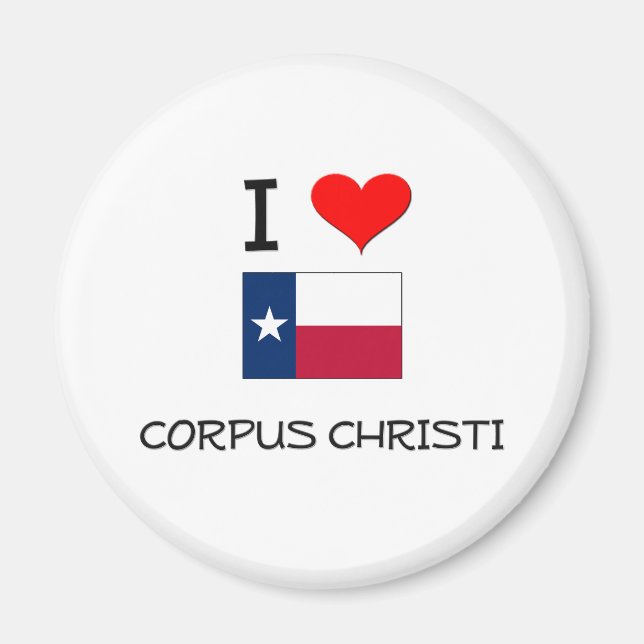 Imã Eu amo Corpus Christi Texas (Frente)