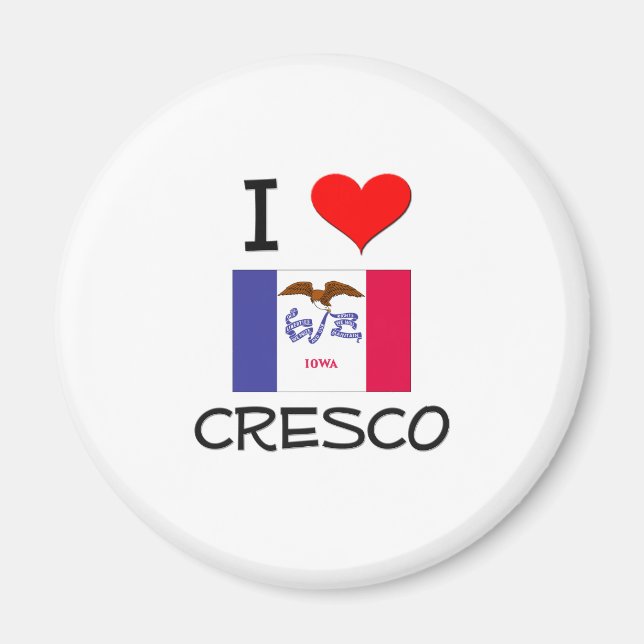 Imã Eu Amo CRESCO Iowa (Frente)