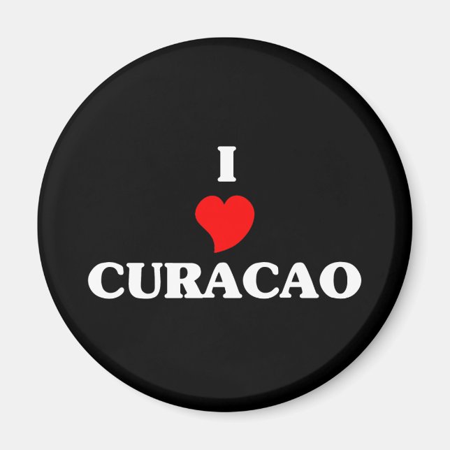 Imã Eu Amo Curacao (Frente)