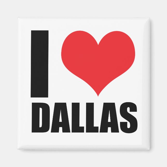 Imã Eu amo Dallas (Frente)