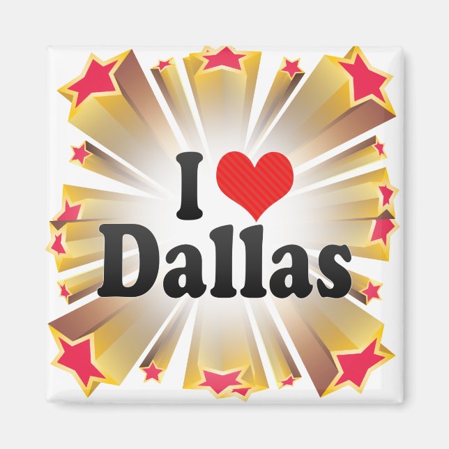 Imã Eu Amo Dallas (Frente)