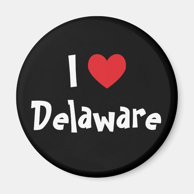 Imã Eu Amo Delaware (Frente)