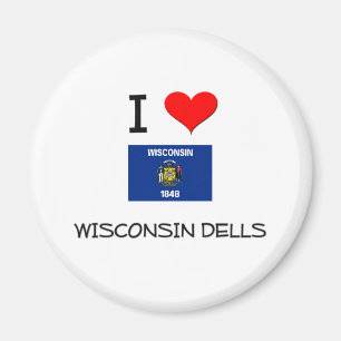 Imã Eu amo Dells Wisconsin de Wisconsin