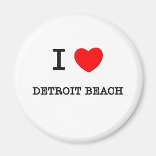 Imã Eu Amo Detroit Beach Michigan