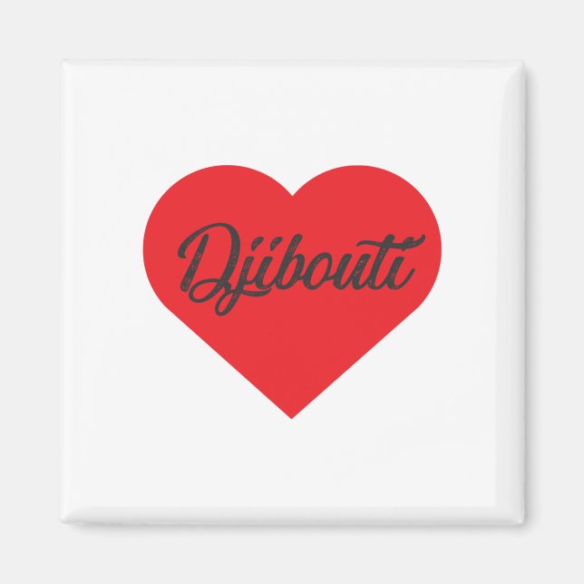 Imã Eu Amo Djibuti (Frente)