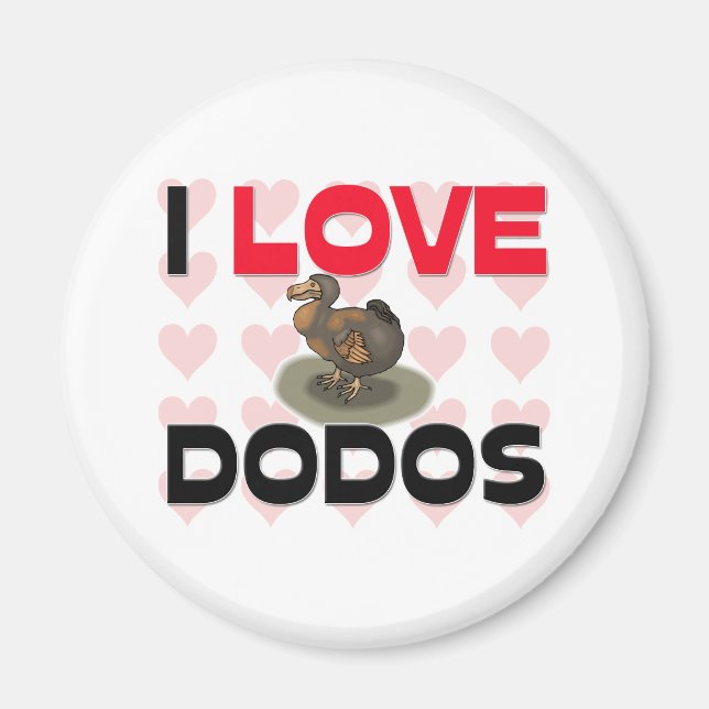 Imã Eu Amo Dodos (Frente)