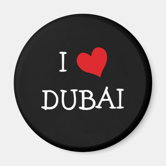 Imã Eu amo DUBAI (Frente)
