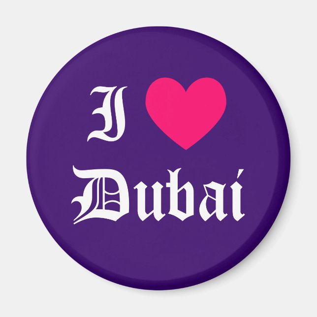 Imã Eu amo Dubai (Frente)