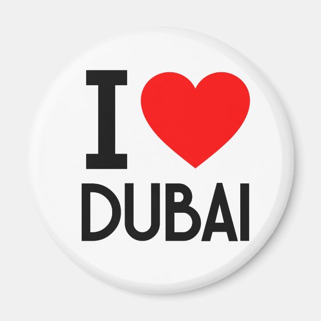 Imã Eu amo Dubai (Frente)