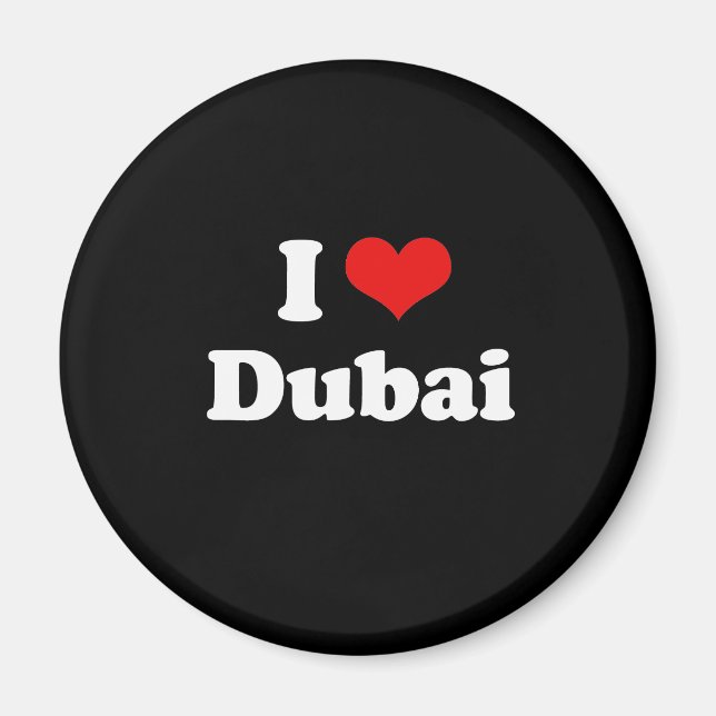 Imã Eu Amo Dubai Tshirt (Frente)