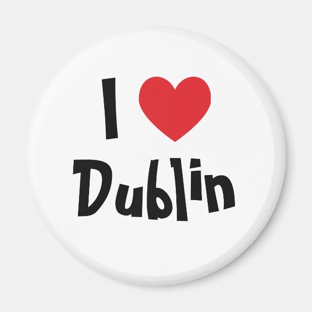 Imã Eu Amo Dublin (Frente)