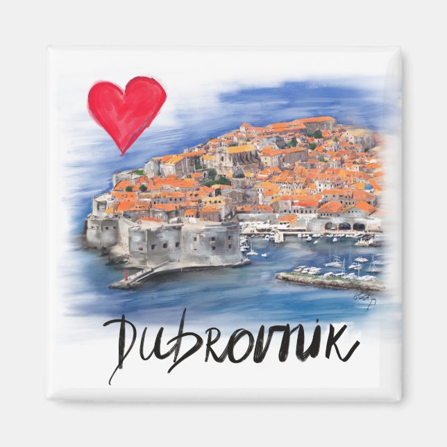 Imã Eu amo Dubrovnik (Frente)