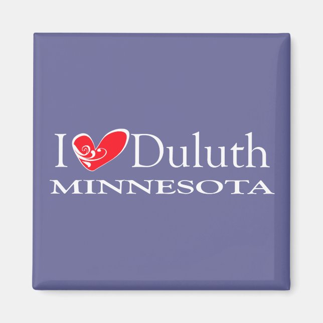 Imã Eu Amo Duluth Minnesota (Frente)