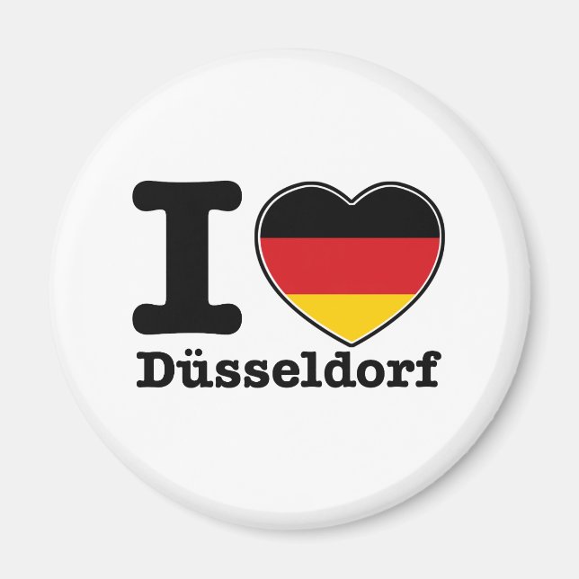 Imã Eu amo Dusseldorf (Frente)