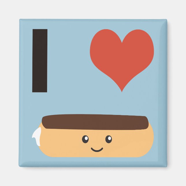 Imã Eu amo Eclairs (Frente)