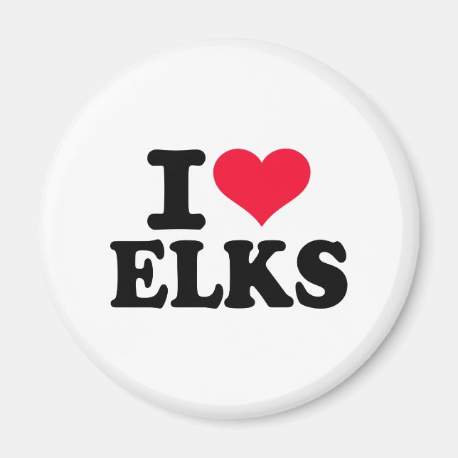 Imã Eu amo Elks (Frente)