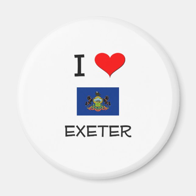 Imã Eu Amo Exeter Pensilvânia (Frente)