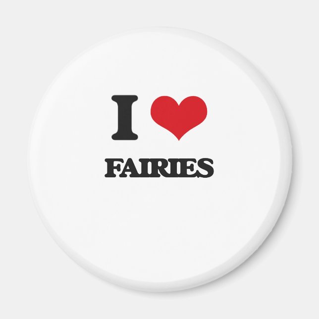 Imã Eu amo Fairies (Frente)