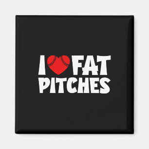 Imã Eu Amo Fat Pitches Coração Bysebyll Design Eu Cora