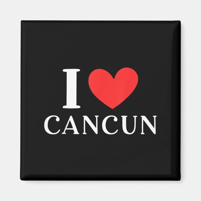 Imã Eu Amo Férias no Cancun México _3 (Frente)