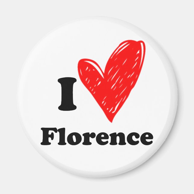Imã Eu amo Florence (Frente)