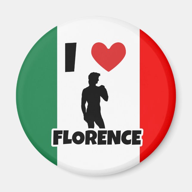Imã Eu amo Florence (Frente)