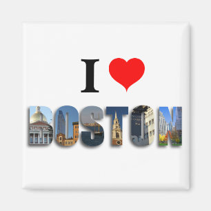 Imã Eu amo fotos da cidade do viagem de Boston