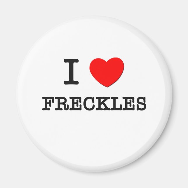 Imã Eu Amo Freckles (Frente)
