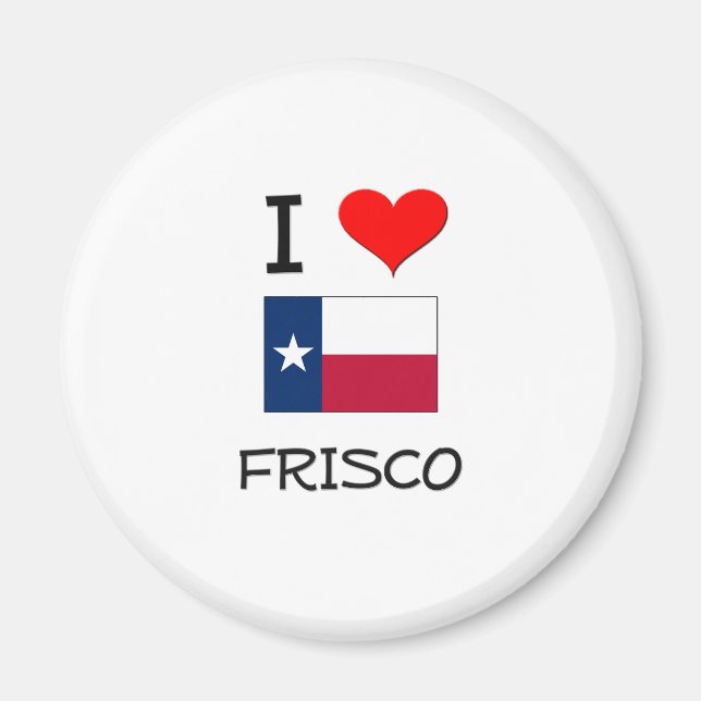 Imã Eu amo Frisco Texas (Frente)