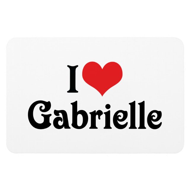 Ímã Eu Amo Gabrielle (Horizontal)