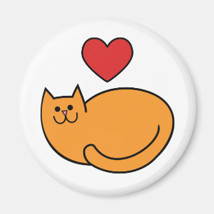 Imã Eu amo gatos